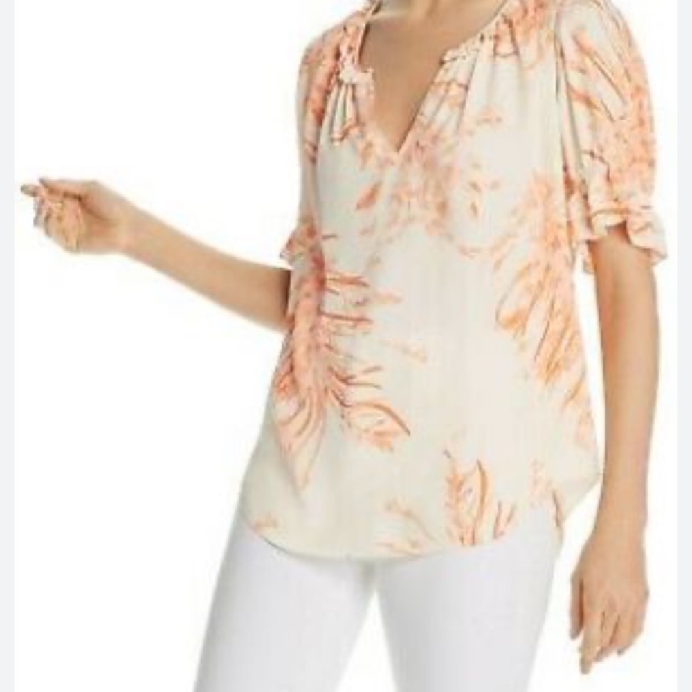 Joie  ruffle sleeve blouse. Wornabout 2x .‎ Seen on tv